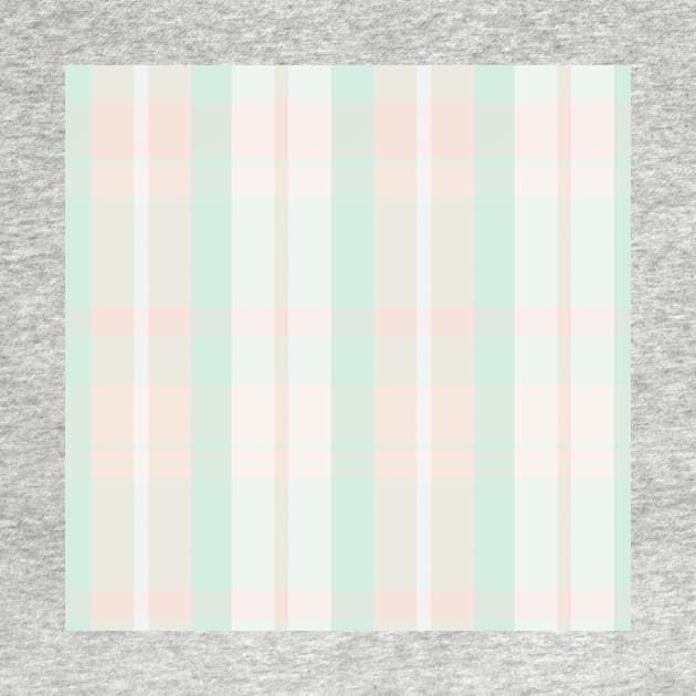 Pastel Aesthetic  Aillith 1 Hand Drawn Textured Plaid Pattern by GenAumonier